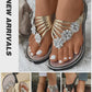 Women's Floral Flat Flip Flops, Fashionable Open Toe Non Slip Slides Shoes