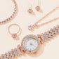 6pcs Set Watches Women Ladies Watch